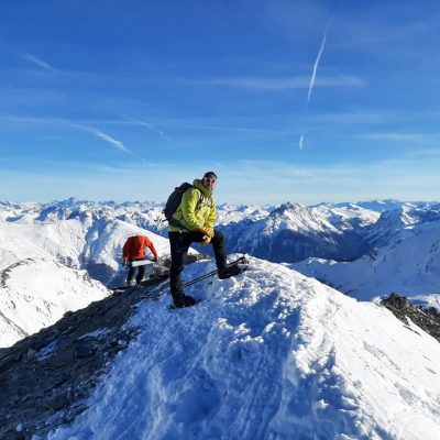 Wurmtaler Kopf (3225m) Téli havas kaland a Pitztalban
