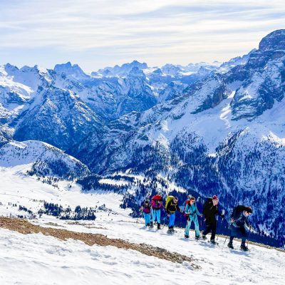 Dolomitok téli túra - a legszebb ösvények hótalppal